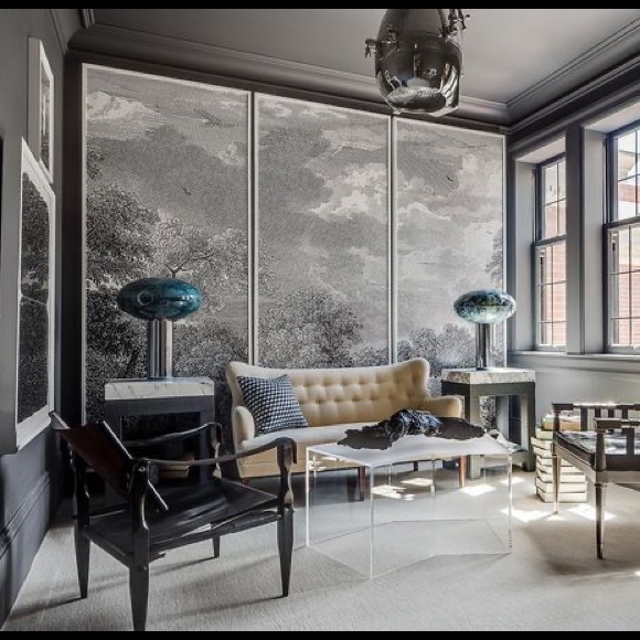 *SOLD* Anthropologie Etched Arcadia Mural - Picture 7 of 8